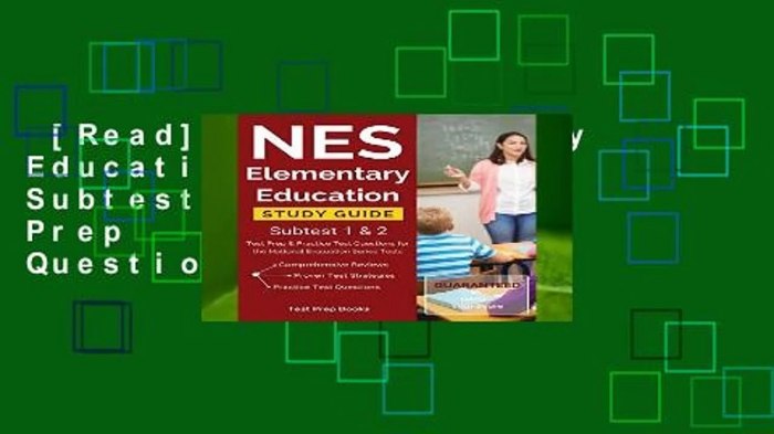 Nes subtest 1 practice test